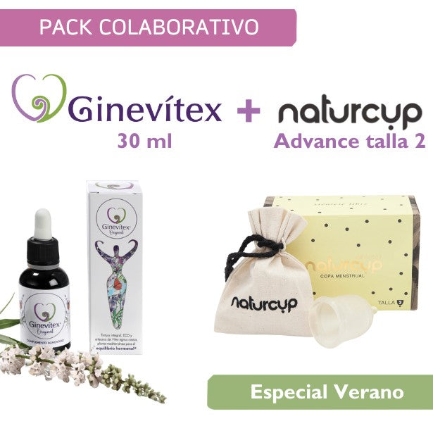 Pack Colaboración Ginevitex 30ml & Naturcup Advance